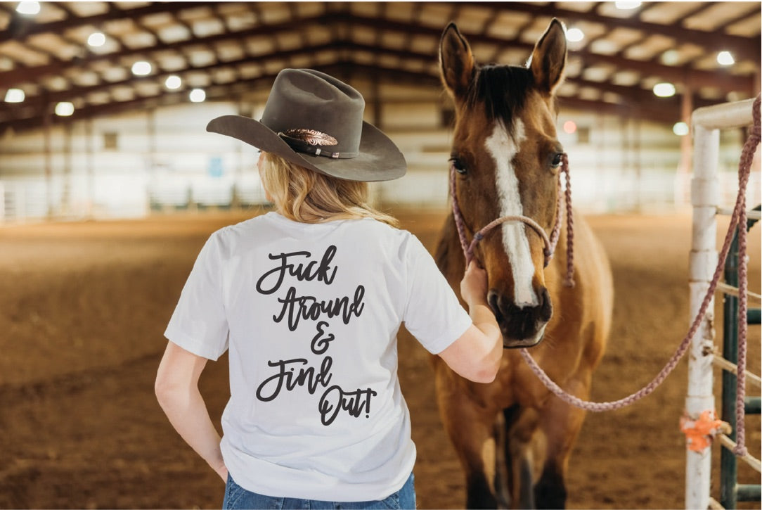 Wrong Bitch Ranch Fuck Around And Find Out, 2-Sided, Unisex Jersey Short Sleeve Women's T-Shirt