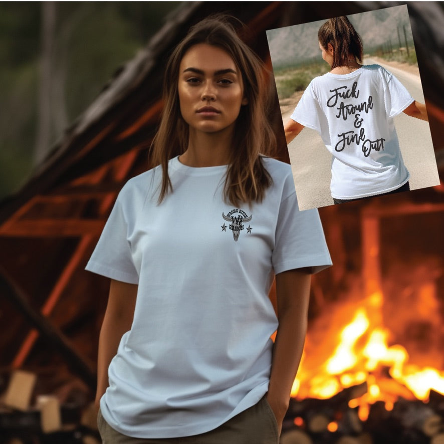 Wrong Bitch Ranch Fuck Around And Find Out, 2-Sided, Unisex Jersey Short Sleeve Women's T-Shirt