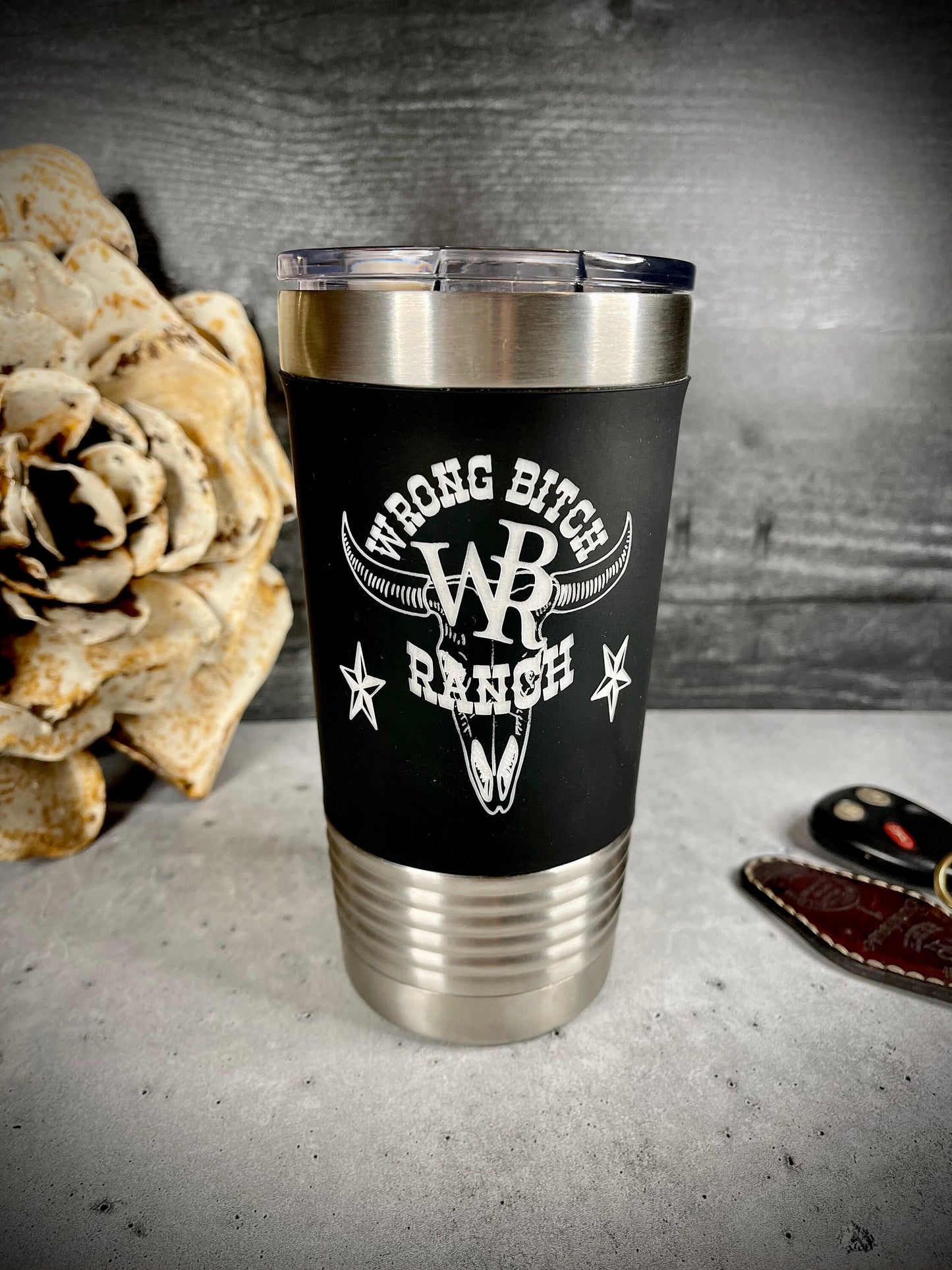 Wrong Bitch Ranch 20oz Insulated Stainless Steel Travel Tumbler