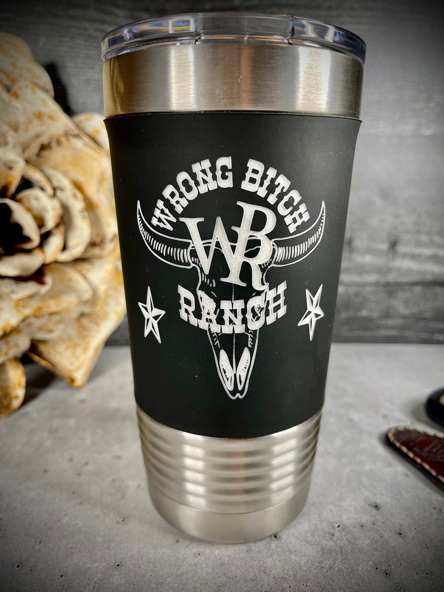 Wrong Bitch Ranch 20oz Insulated Stainless Steel Travel Tumbler